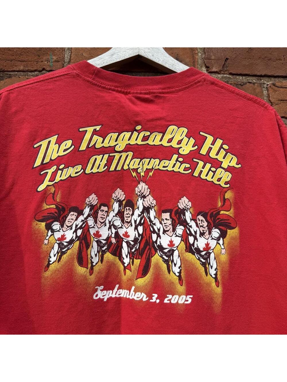 Vintage the tragically hip live at magnetic hill t shirt XL